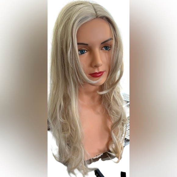 Halloween Long Blonde Wig Adjustable Breathable Cap - Picture 5 of 5